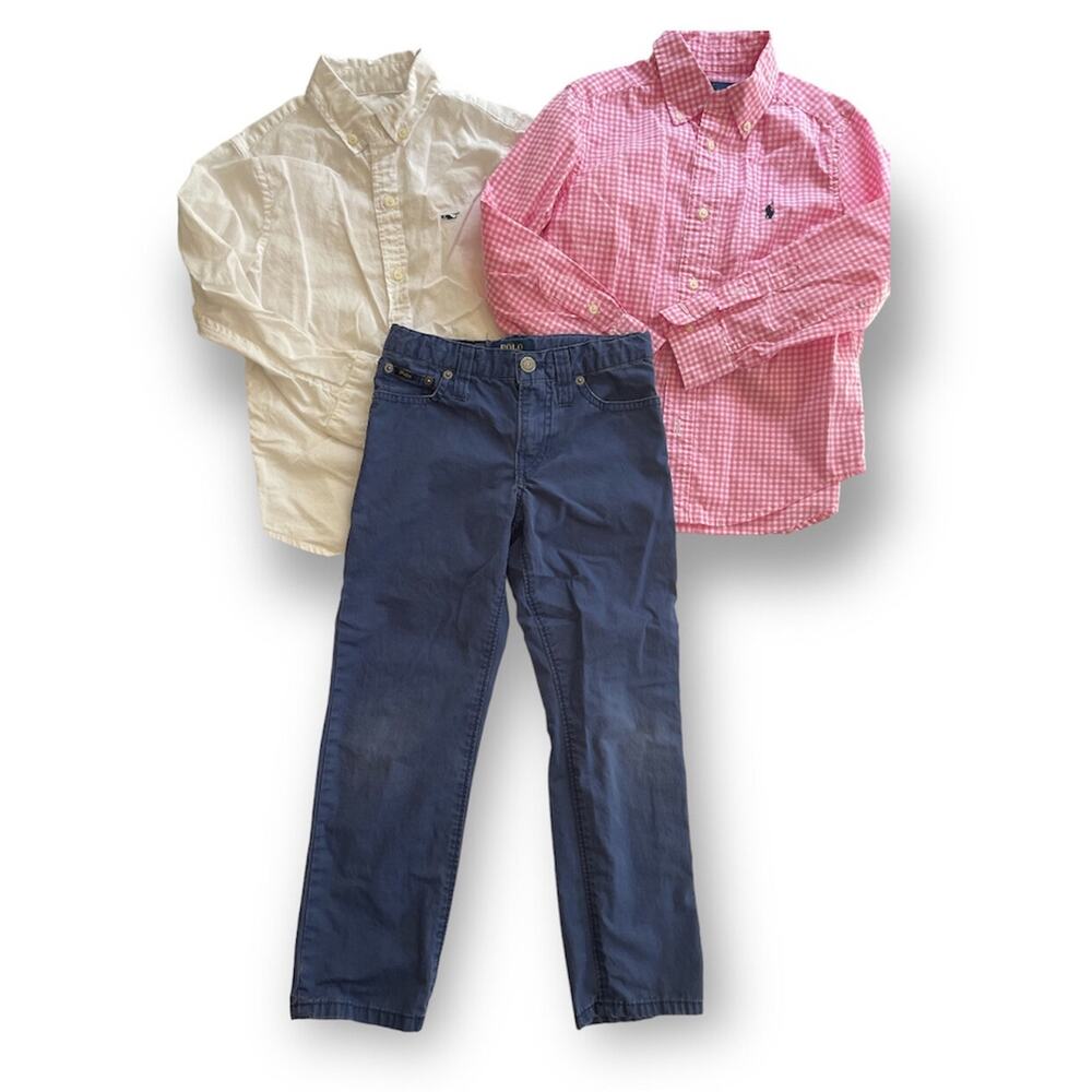 Boys Button Downs & Pants Polo & VV